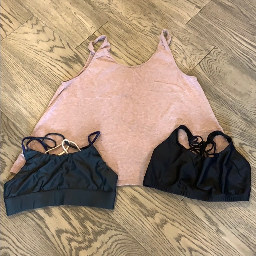 Workout Bundle- Strappy sports bras & tank top